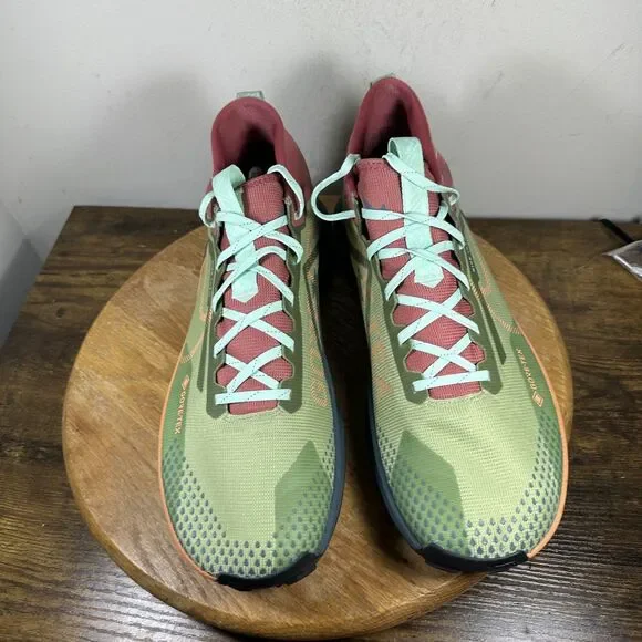 Nike Pegasus Trail 4 GORE-TEX Shoes Mens Size 13 Green Red Waterproof DJ7926-300 - Picture 2 of 8